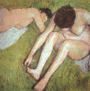 Bathers on the Grass Edgar Degas